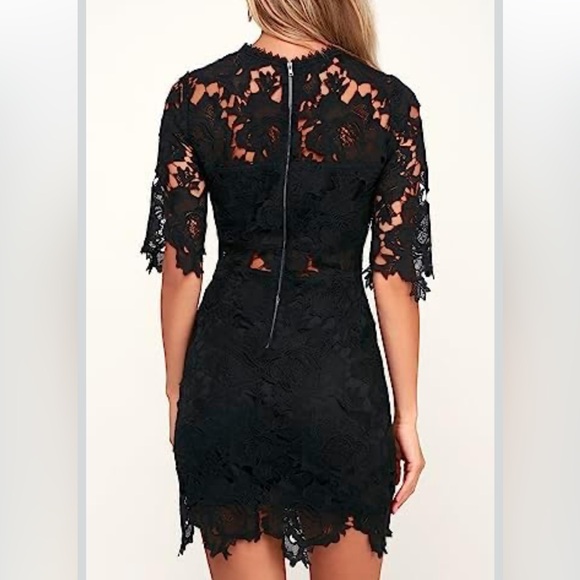Lulus a fine romance lace sheath dress - Picture 2 of 7
